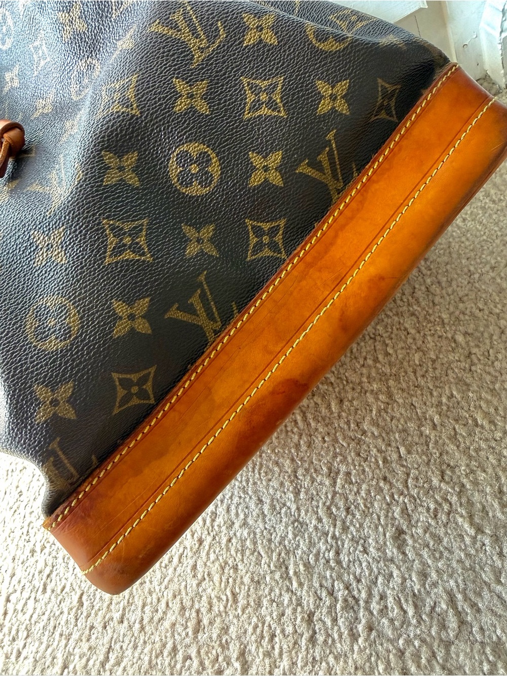 Louis Vuitton Monogram Drawstring Bucket Bag - Brown/Tan - Picture 8 of 13